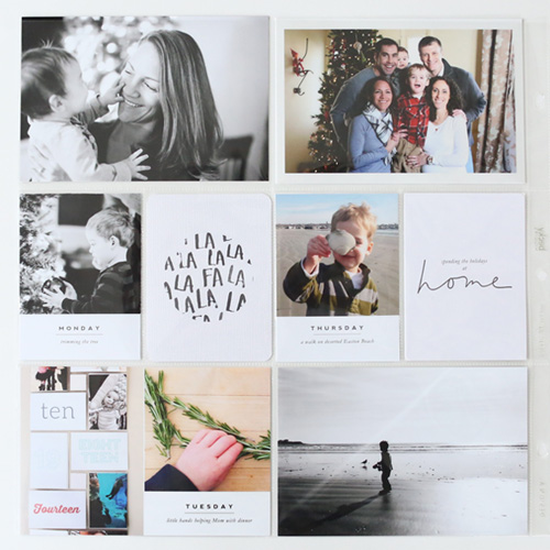 December Project Life Layout