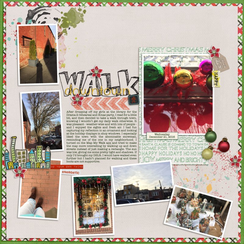 December template - walk downtown