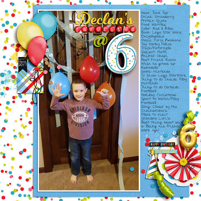 Declan's Favorites At 6