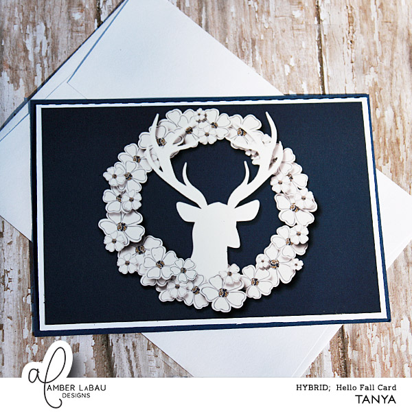 Deer Wreath Card