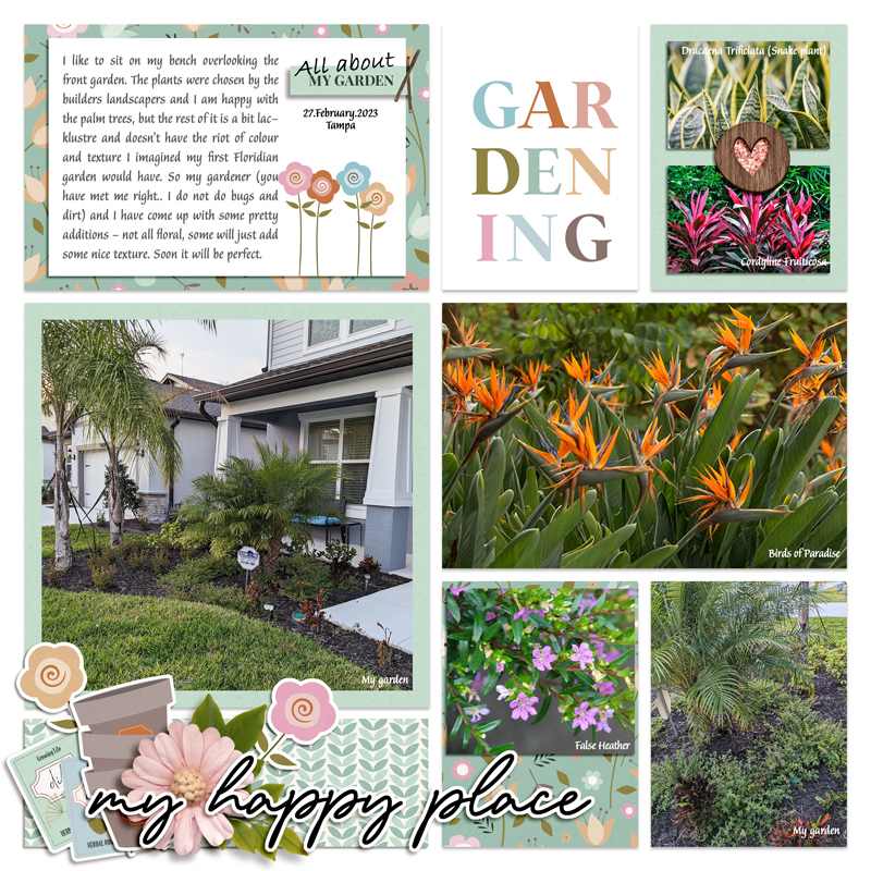Designed by Soco - BYOC March 2023 - Happy Garden