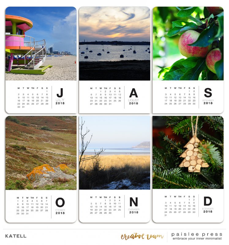 Desk Calendar 2018 part2