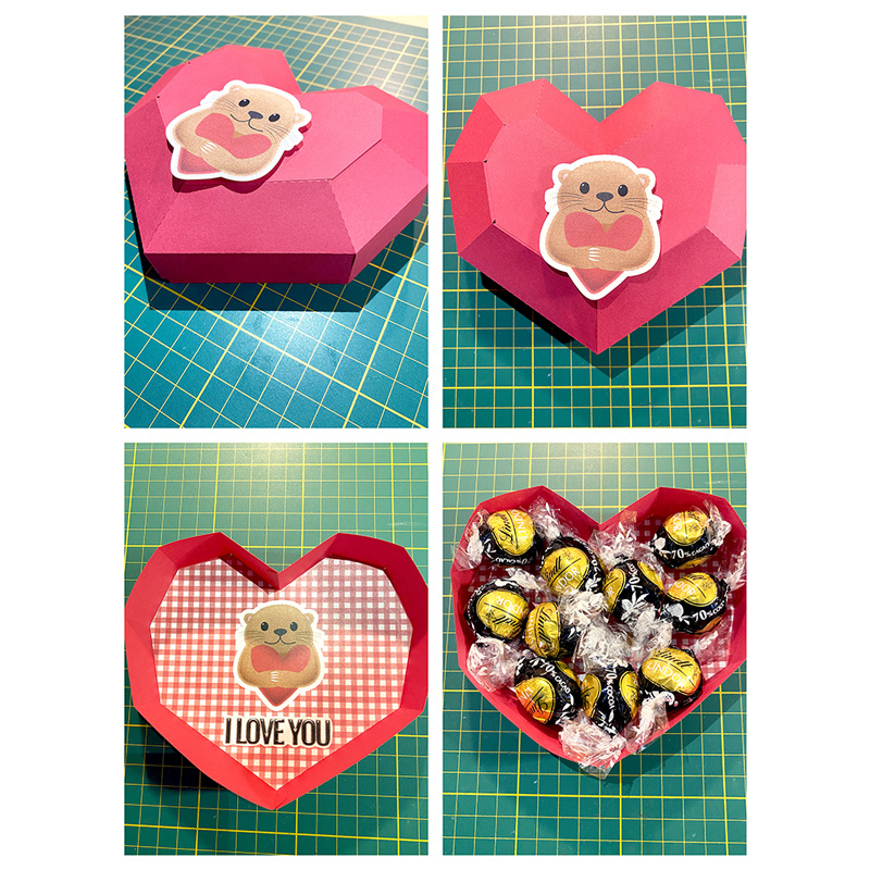 Diamond heart box