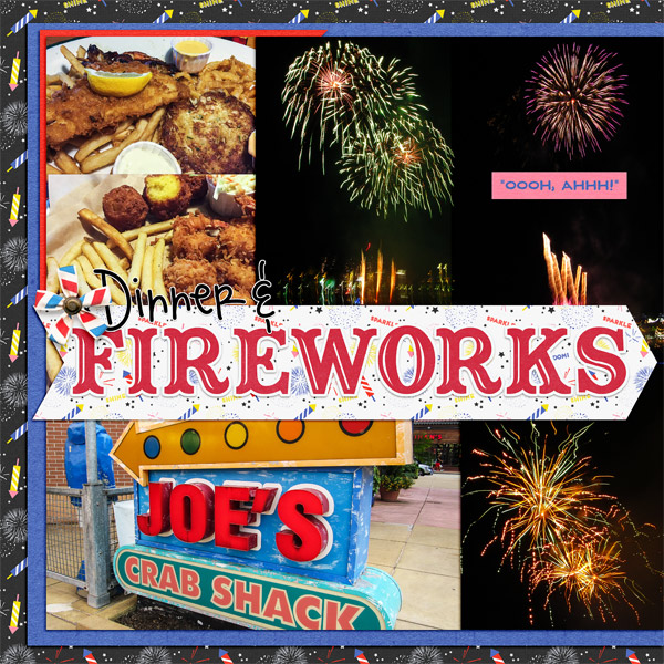 Dinner & Fireworks, left side