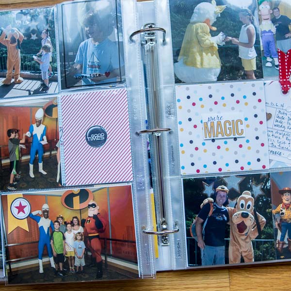 disney project spread 8 insert pages