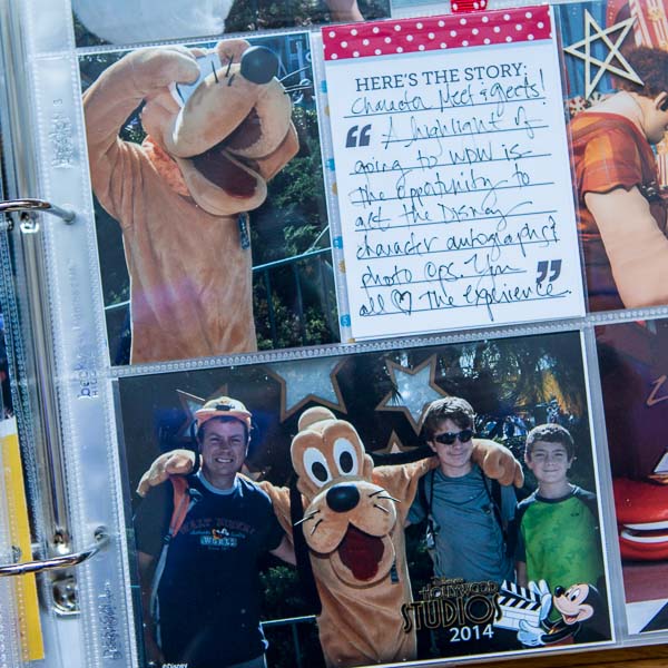 disney project spread 8 insert pages