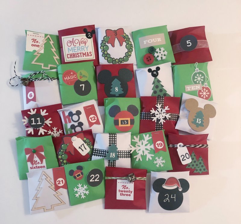 Disney Themed Advent Envelopes - Lainey's