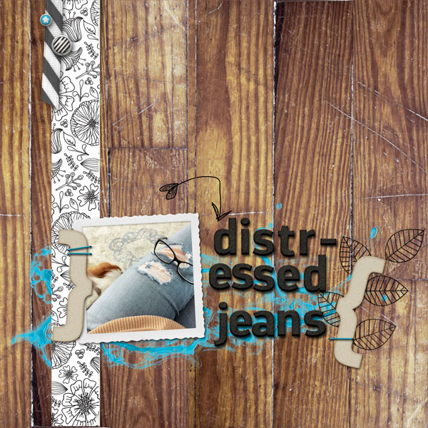 distressed jeans