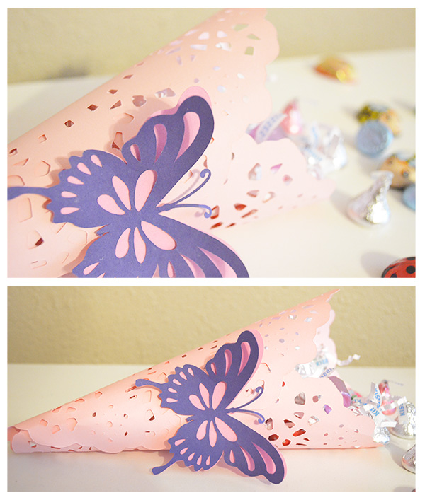 Doily Cone Treat Holders