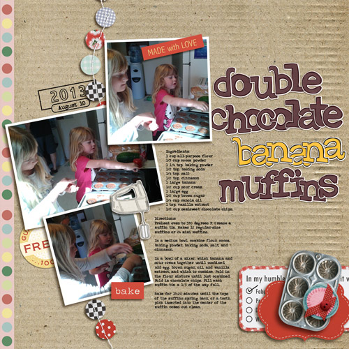 Double Chocolate Banana Muffins