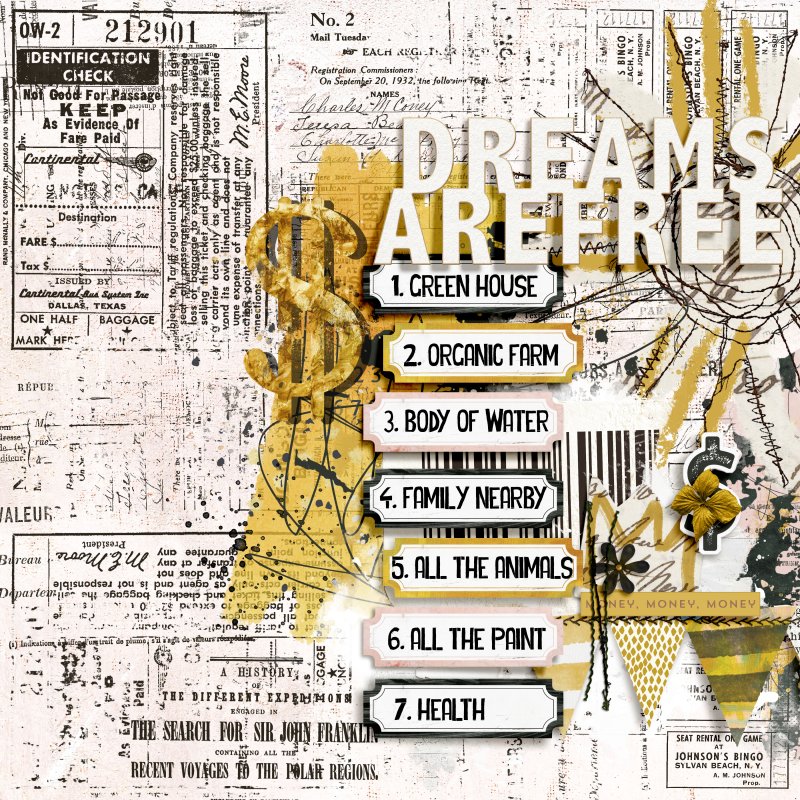 Dreams Are Free - FF 04/15 - Journaling Challenge