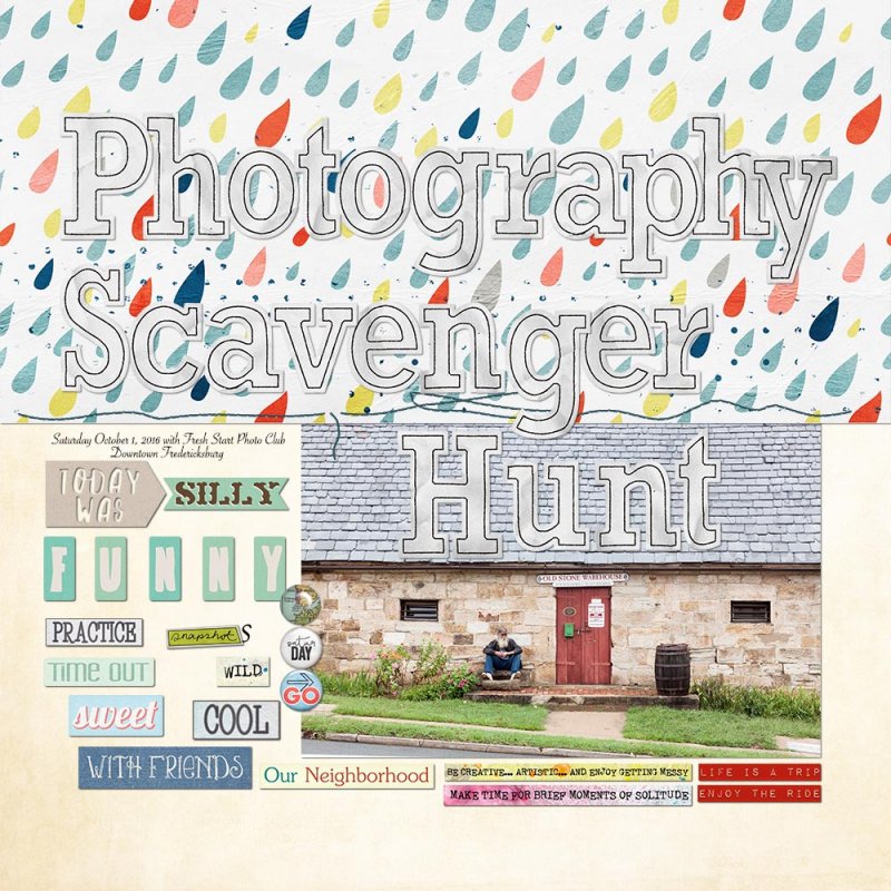 DSD Saturday pm speed scrap - Scavenger Hunt