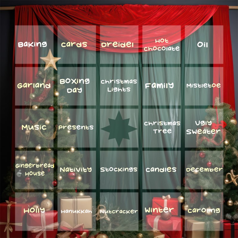 DYD Bingo Card