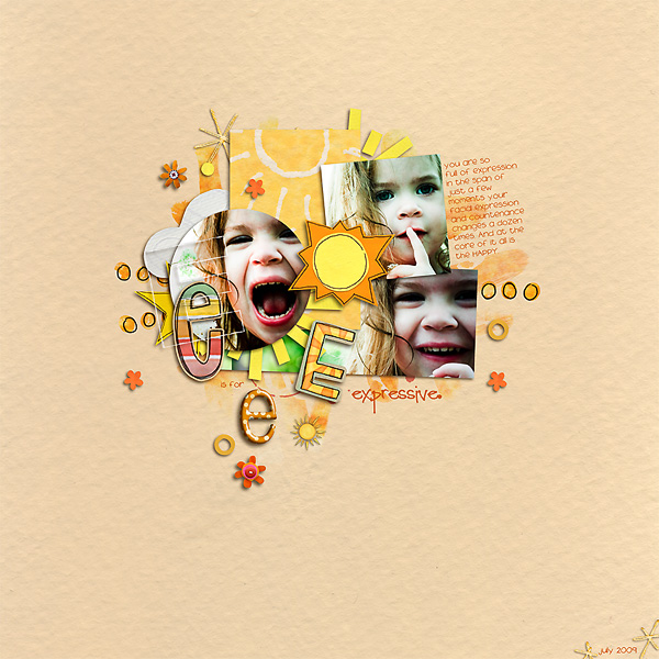 e is for expressive