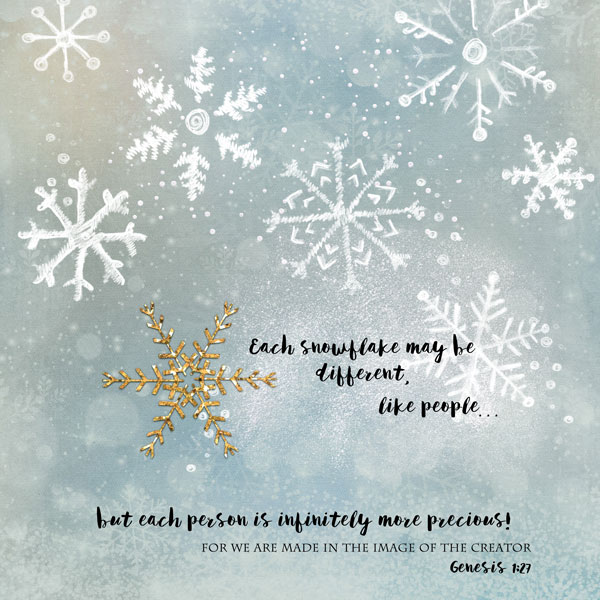 Each Snowflake - 12 Days of AJ - Day 4