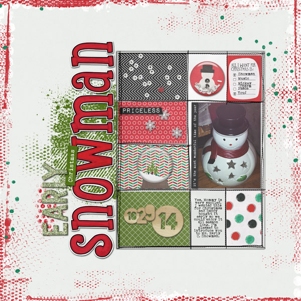 Early Christmas Snowman
