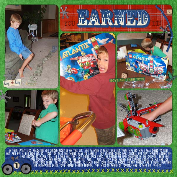 Earned Lego Set