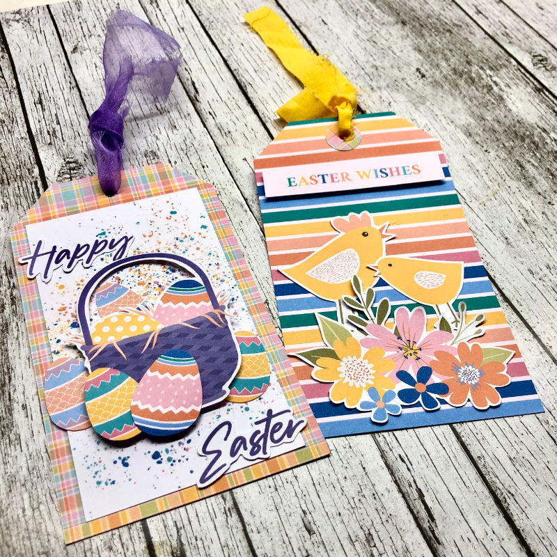 Easter tags - details
