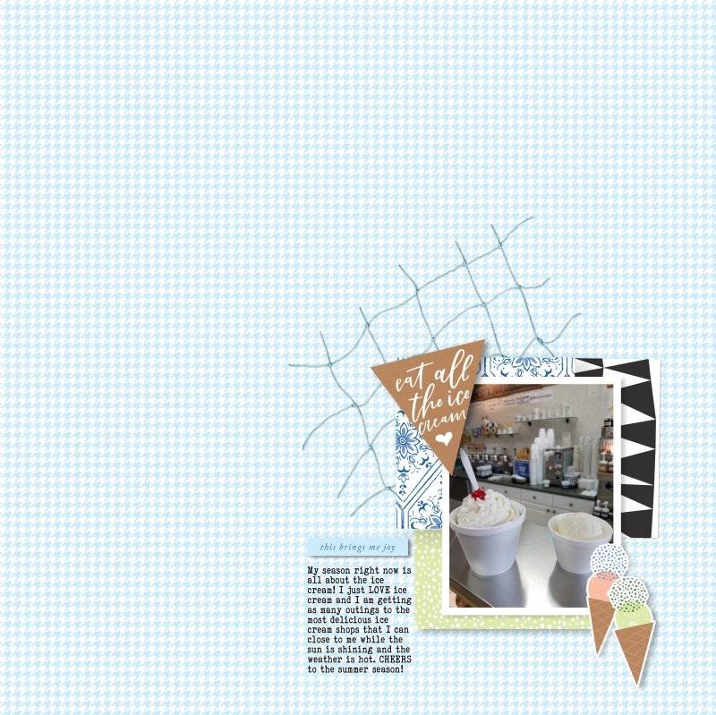 Eat Ice Cream.BLUE SKIES