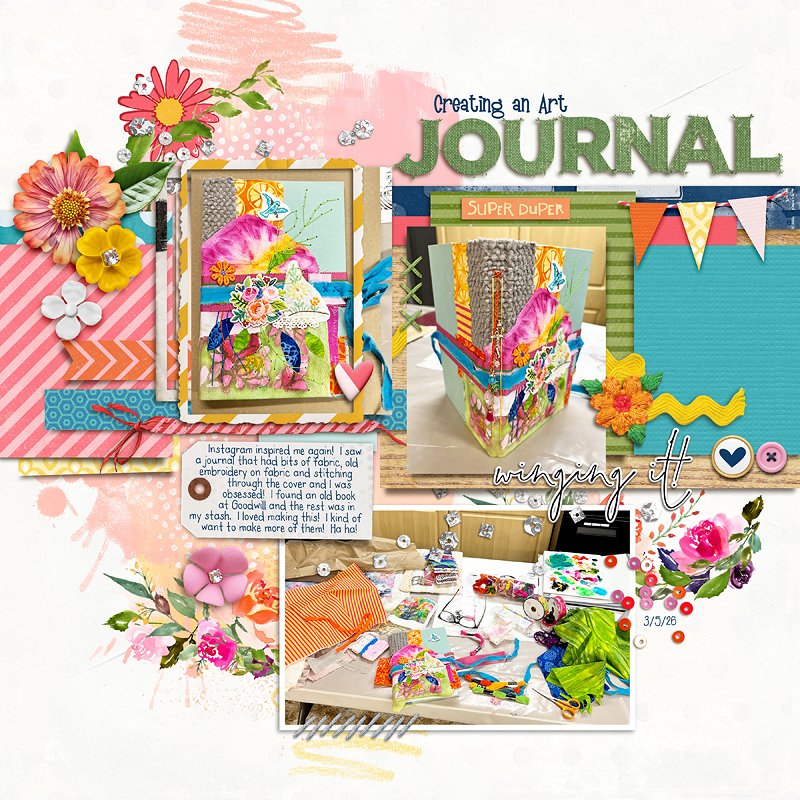 Embroidered Journal Cover