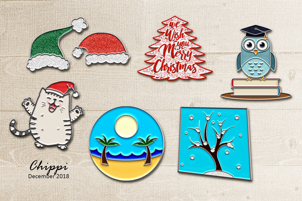 Enamel Pins - December 2018