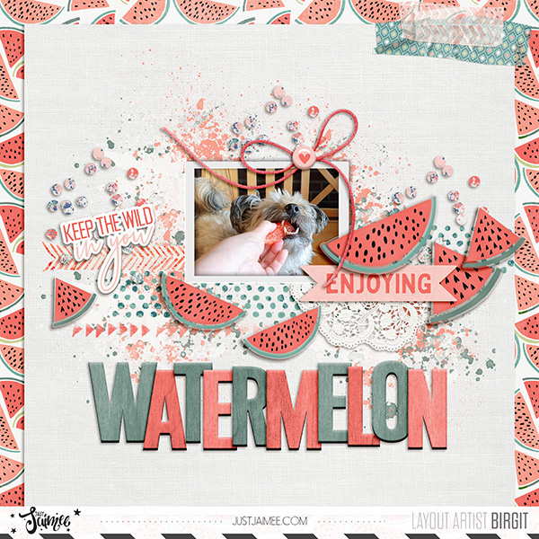 Enjoying Watermelon