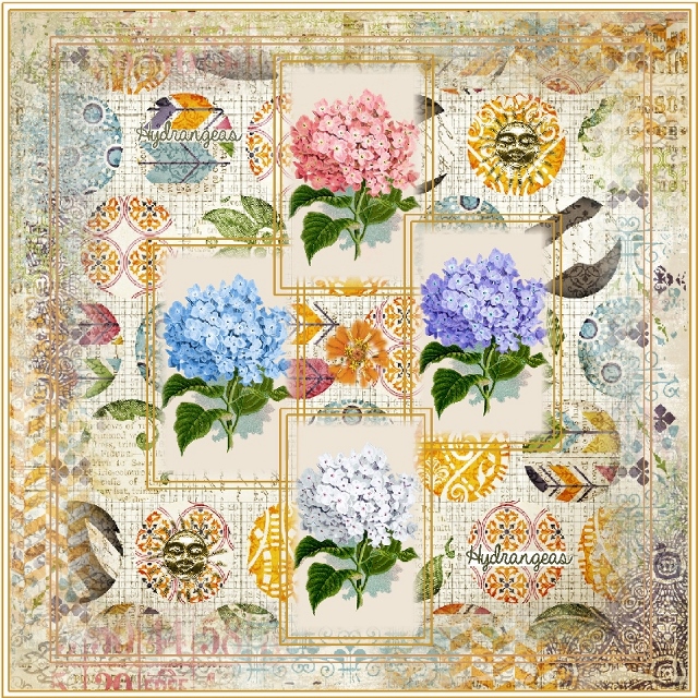 Etc By Danyale-February Website Challenge-Blended Photo Technique-Hydrangeas