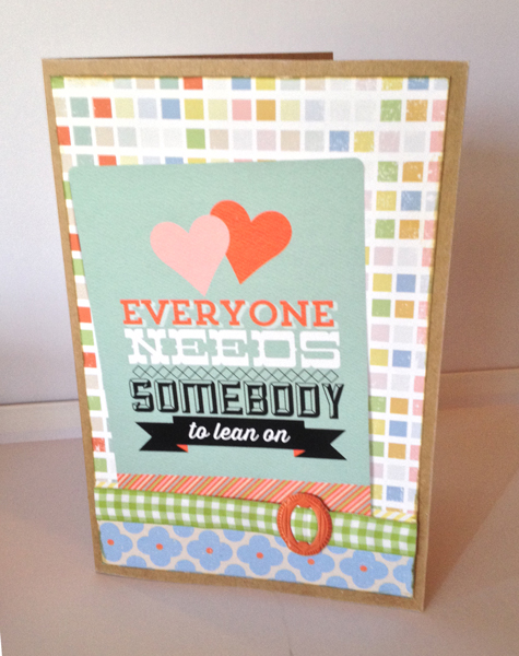 Everyone Needs Somebody Card
