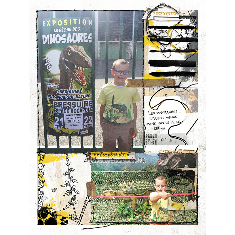 Exposition des dinosaures