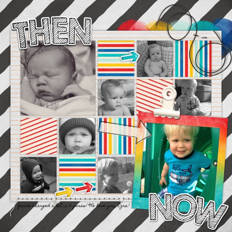 Ezra: Then and Now (2 years old)