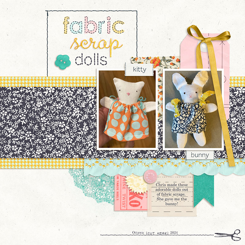 Fabric Scrap Dolls