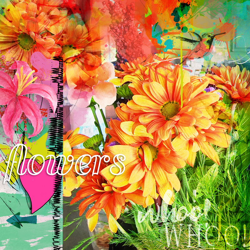 fall fire flowers