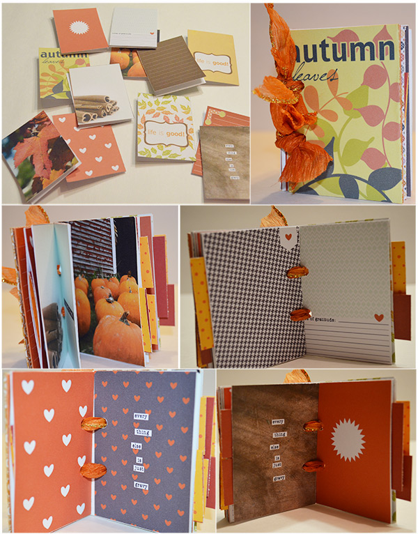 Fall Mini Journal Card Album