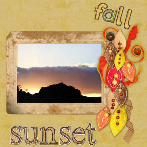 Fall Sunset