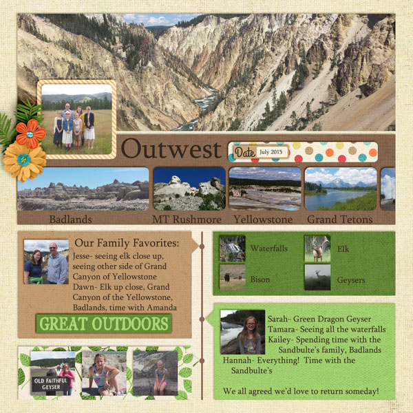 Family Favorites Yellowstone 2015