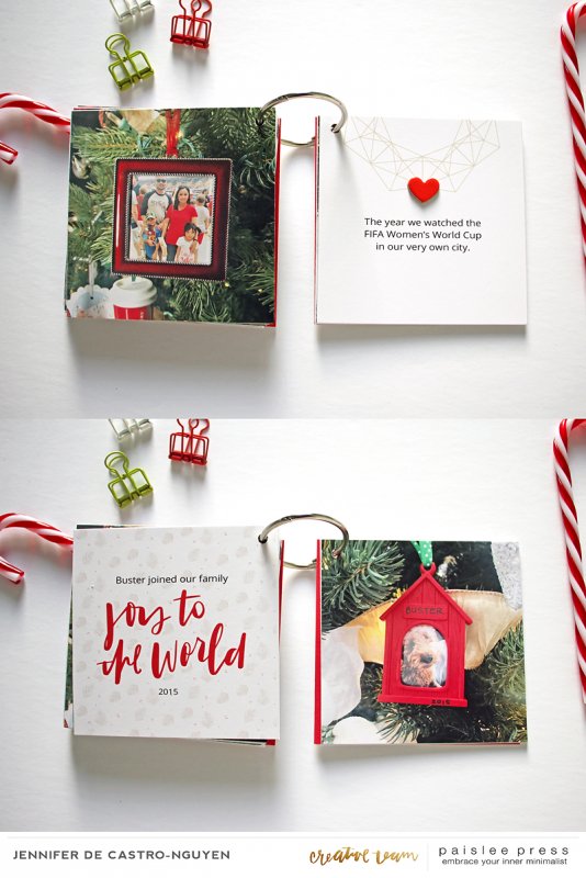 Family Ornaments mini album (pages 17-20)