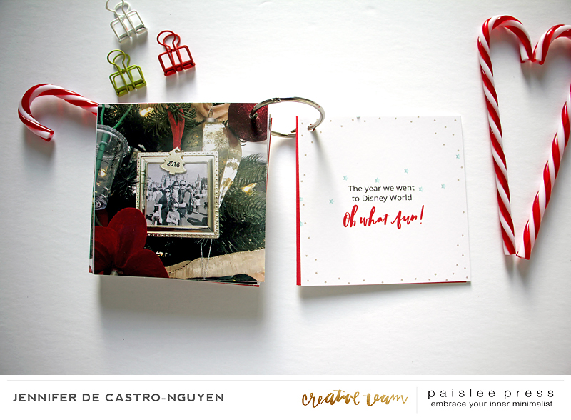 Family Ornaments mini album (pages 21-22)