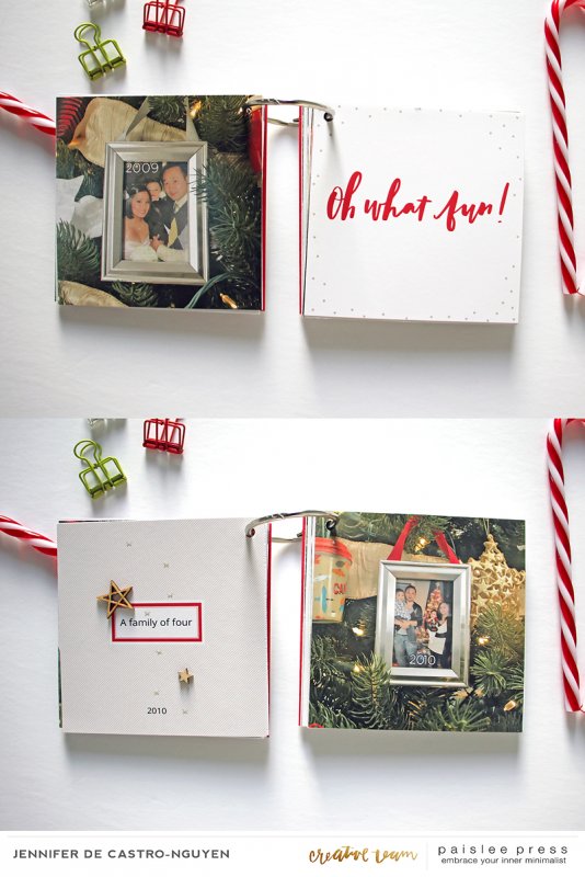 Family Ornaments mini album (pages 5-8)