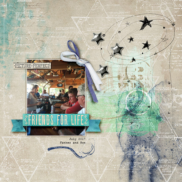 Father & Son (July Scraplift Challenge)
