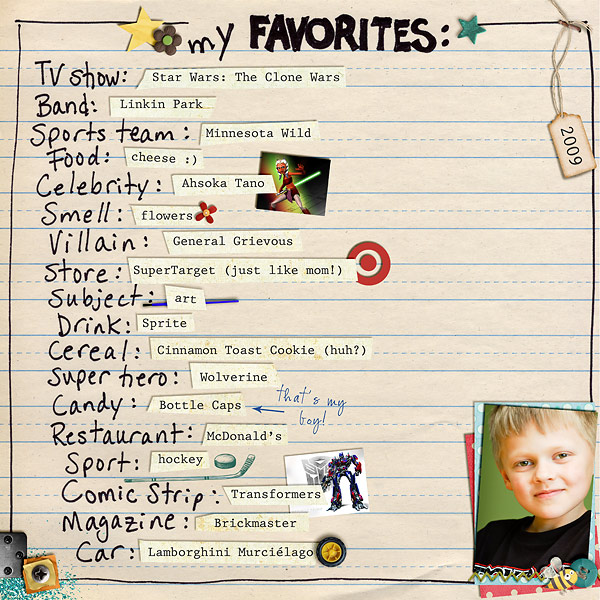 Favorites 2009