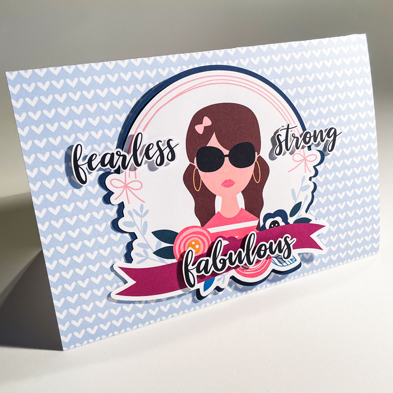 Fearless Strong Fabulous Hybrid Card