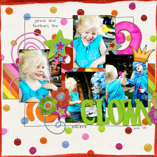 feathers the clown