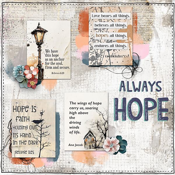 Feb-March Art Journal Challenge-Hope