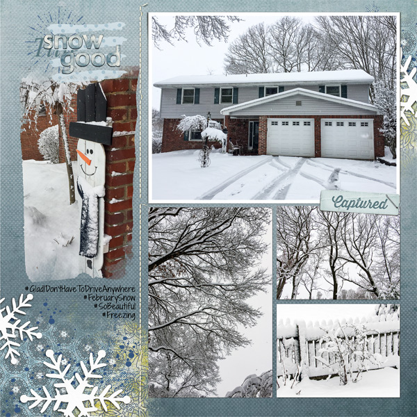 February 2017 Inspiration Challenge - February Snow, left side