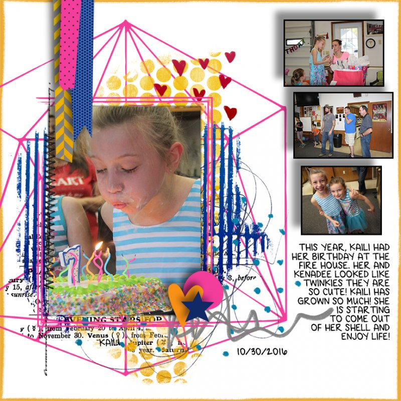 February 2018 Template Challenge- Kaili's Birthday