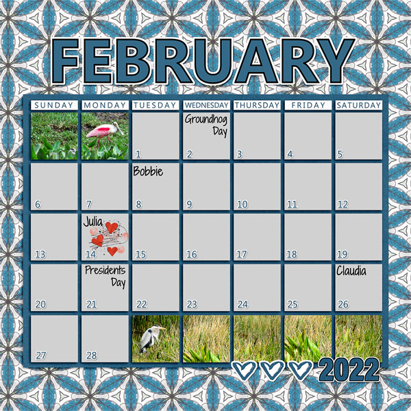 February 2022 Calendar