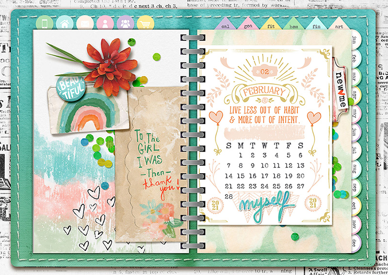 February in my digiplanner