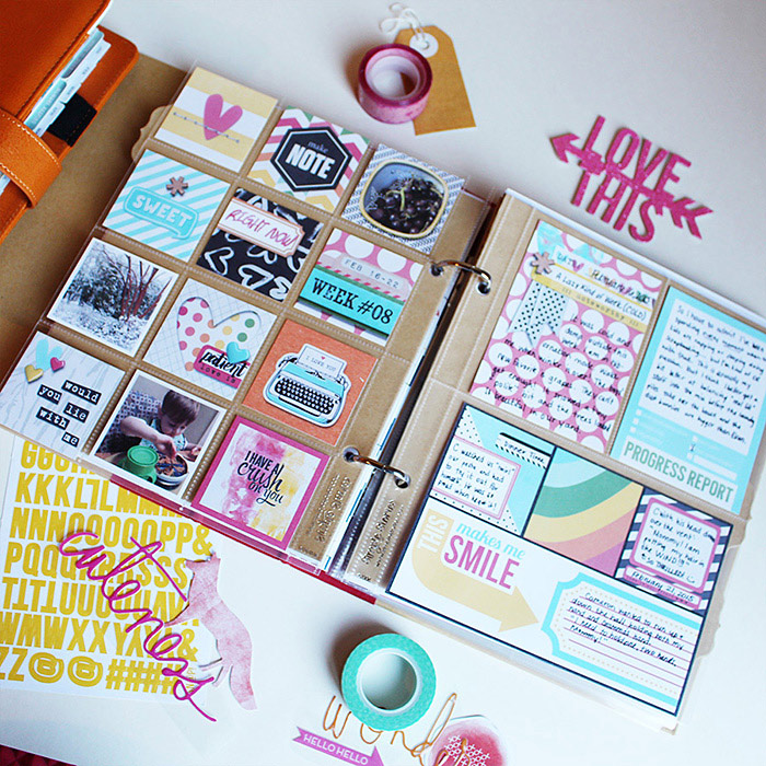 February Planner: In SNAP Album Inserts
