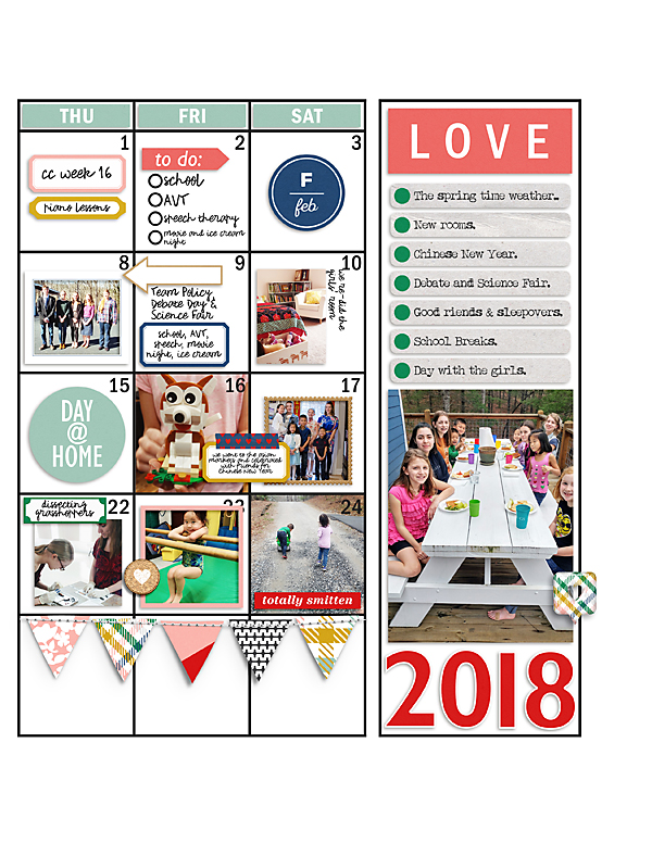 February Planner Review Page {right}
