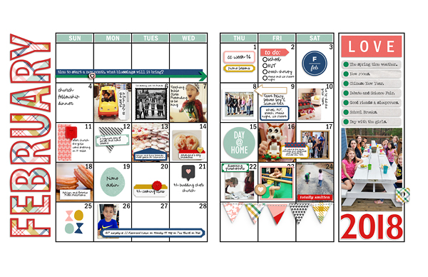 February Planner Review Page